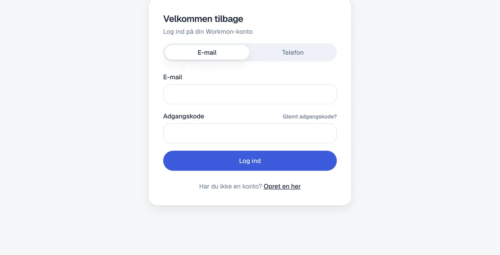 Skærmbillede til trin 1