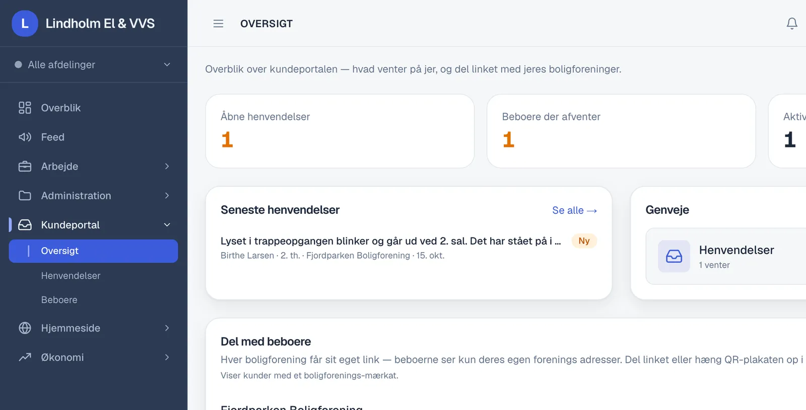 Skærmbillede til trin 1