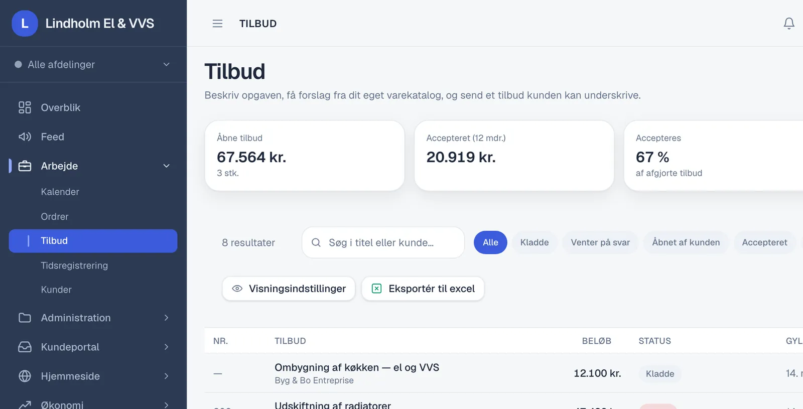Skærmbillede til trin 1